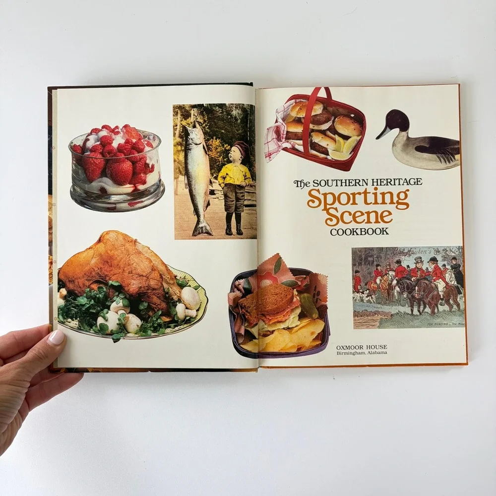 Oxmoor House The Southern Heritage Sporting Scene Cookbook Hardcover Vintage